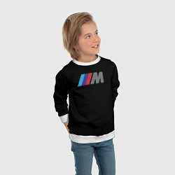 Свитшот детский BMW sport logo, цвет: 3D-белый — фото 2