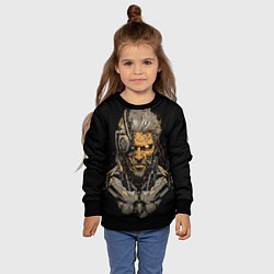 Свитшот детский Venom Snake Metal gear game, цвет: 3D-черный — фото 2