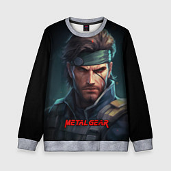 Детский свитшот Веном Снейк из игры Metal gear