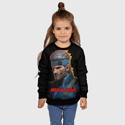 Свитшот детский Веном Снейк из игры Metal gear, цвет: 3D-черный — фото 2