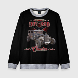 Свитшот детский Классический хот-род в rat стиле, цвет: 3D-меланж