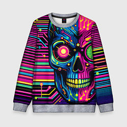 Детский свитшот Pop art skull - ai art