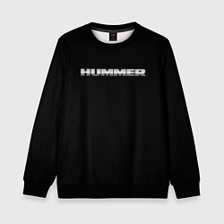 Свитшот детский Hummer logo, цвет: 3D-черный