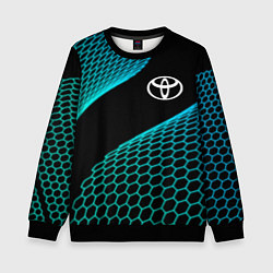 Свитшот детский Toyota electro hexagon, цвет: 3D-черный