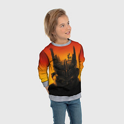 Свитшот детский Планета обезьян постер, цвет: 3D-меланж — фото 2