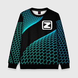 Свитшот детский Zotye electro hexagon, цвет: 3D-черный