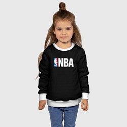 Свитшот детский NBA logo sport, цвет: 3D-белый — фото 2