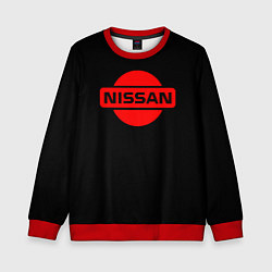 Детский свитшот Nissan red logo