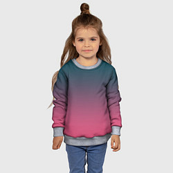Свитшот детский Абстрактный градиент, цвет: 3D-меланж — фото 2