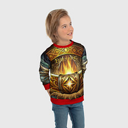 Свитшот детский Магическое кольцо Elden Ring, цвет: 3D-красный — фото 2