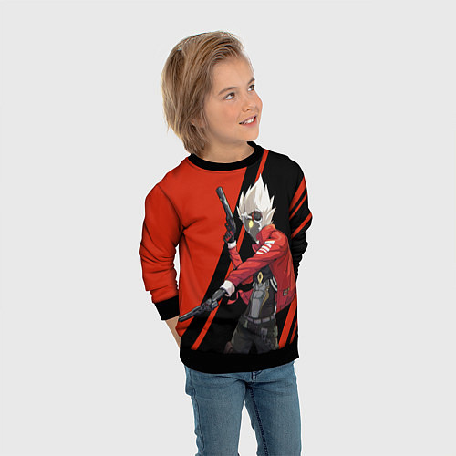 Детский свитшот Zenless Zone Zero Billy Kid / 3D-Черный – фото 3