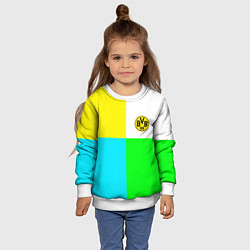 Свитшот детский Borussia color cport, цвет: 3D-белый — фото 2