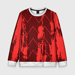 Свитшот детский Абстрактный узор с концепцией, цвет: 3D-белый