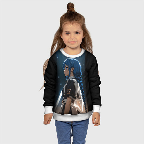 Детский свитшот Рокси Наставница - Mushoku Tensei: Jobless / 3D-Белый – фото 4