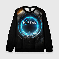 Детский свитшот Portal логотип игры