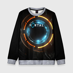Детский свитшот Portal логотип игры