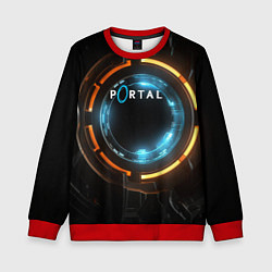 Детский свитшот Portal логотип игры