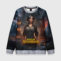 Свитшот детский PUBG game wallpaper, цвет: 3D-меланж