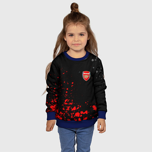 Детский свитшот Arsenal spash / 3D-Синий – фото 4