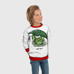 Свитшот детский Душу не дорого, цвет: 3D-красный — фото 2