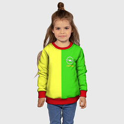 Свитшот детский Opel текстура, цвет: 3D-красный — фото 2