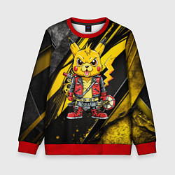 Детский свитшот Байкер Пикачу