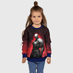 Свитшот детский Киборг-ликвидатор, цвет: 3D-синий — фото 2