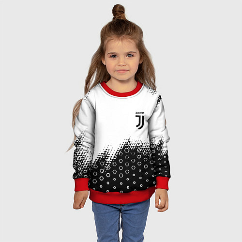 Детский свитшот Juventus sport steel / 3D-Красный – фото 4