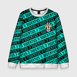 Свитшот детский Juventus pattern logo steel, цвет: 3D-белый