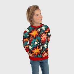 Свитшот детский Граффити звёзды и космос, цвет: 3D-красный — фото 2