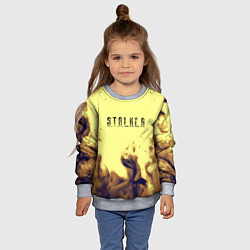 Свитшот детский Stalker fire retro, цвет: 3D-меланж — фото 2