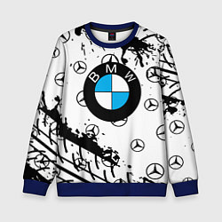Детский свитшот BMW x Mercedes краски