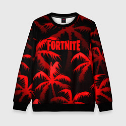 Детский свитшот Fortnite tropic red