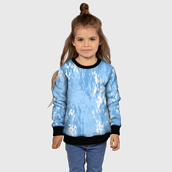 Свитшот детский Абстракция волн прибоя, цвет: 3D-черный — фото 2