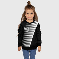 Свитшот детский Герб текстура геомтерия, цвет: 3D-черный — фото 2