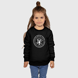 Свитшот детский Ramones logo rock, цвет: 3D-черный — фото 2