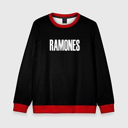 Детский свитшот Ramones white logo