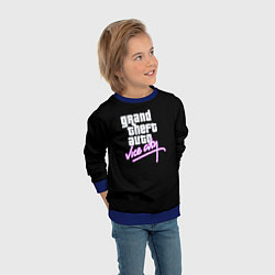 Свитшот детский GTA vice city logo, цвет: 3D-синий — фото 2