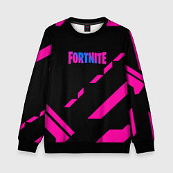 Детский свитшот Fortnite geometry pink