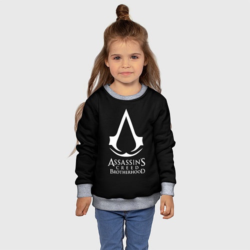 Детский свитшот Assassins Creed brotherhood / 3D-Меланж – фото 4