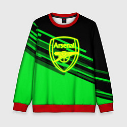 Детский свитшот Arsenal geometry line green