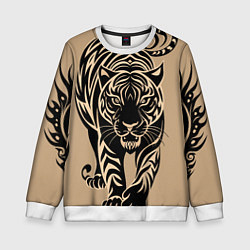 Детский свитшот Татуировка с тигром