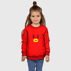 Свитшот детский BT21 Tata, цвет: 3D-красный — фото 2