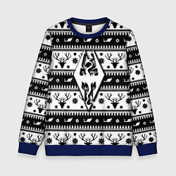 Детский свитшот The Elder Scrolls winter deer pattern
