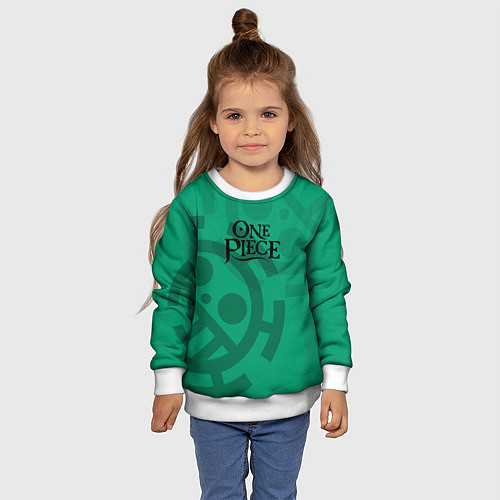 Детский свитшот One Piece Zoro Roronoa / 3D-Белый – фото 4