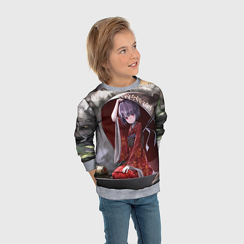 Детский свитшот Touhou Project Симмёмару Сукуна / 3D-Меланж – фото 3