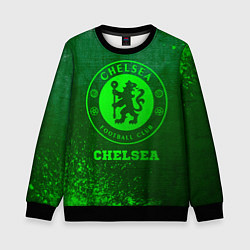 Детский свитшот Chelsea - green gradient