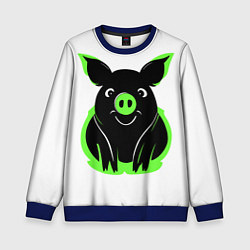 Детский свитшот Зеленая хрюшка