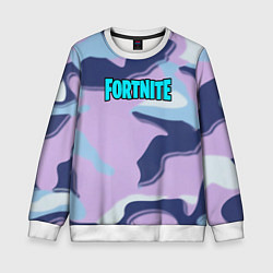 Свитшот детский Fortnite camo steel, цвет: 3D-белый