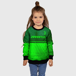 Свитшот детский Juventus - green gradient посередине, цвет: 3D-черный — фото 2